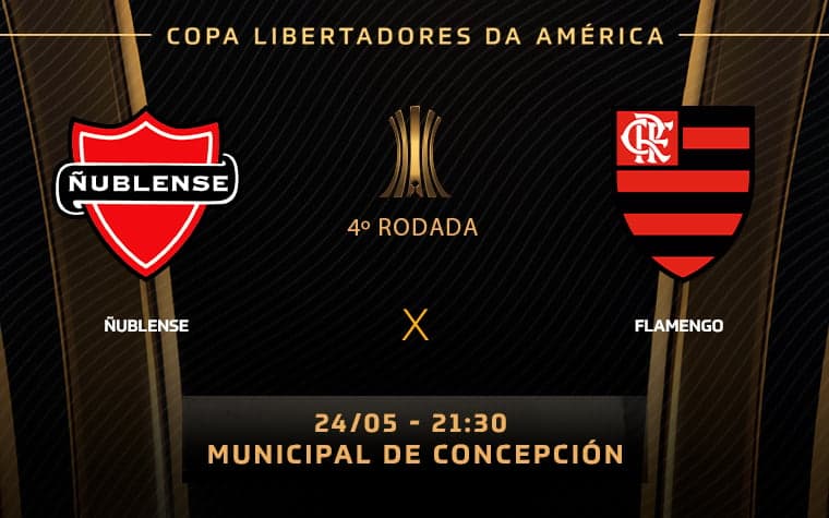 Ñublense x Flamengo onde assistir prováveis escalações e desfalques