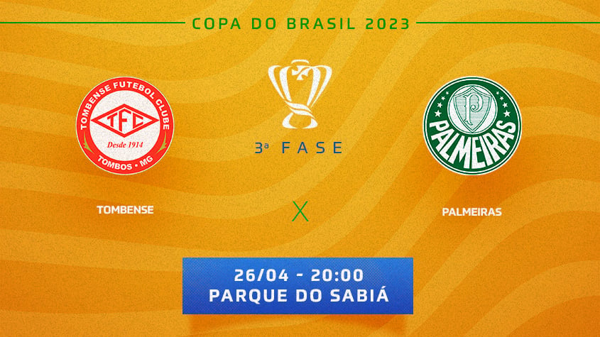 Tombense x Palmeiras onde assistir prováveis times e desfalques do