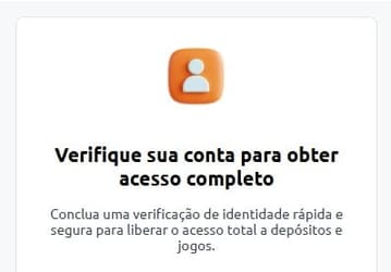 Captura de tela com verificação Betano para iniciantes após o primeiro registro.
