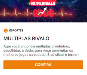 Página de apostas múltiplas Rivalo com odds combinadas