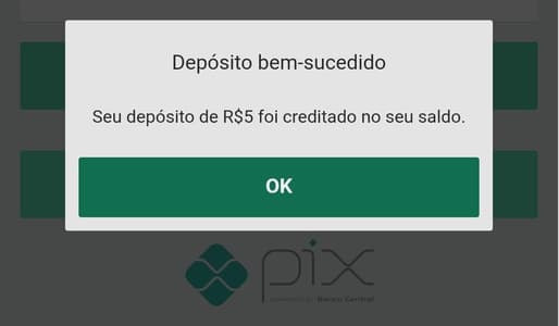 depósito mínimo via Pix Bet365