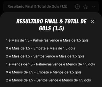 Captura de tela da explicação da Superbet sobre os mercados de apostas