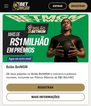 Captura de tela do bônus da BetMGM Bolão Grátis.