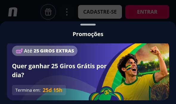 Captura de tela da Novibet, eleita a escolha do editor de melhor casa de apostas da semana.