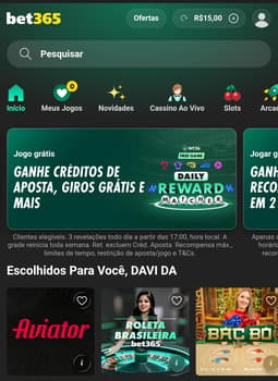 Captura de tela do cassino bet365.