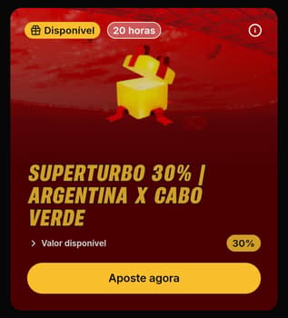 Captura de tela do bônus SuperTurbo de 30% da Superbet.