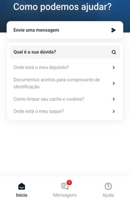 Captura de tela da central de ajuda da Stake com artigos de perguntas e respostas.