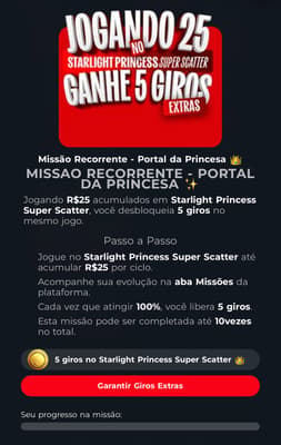 Captura de tela mostra uma das missões diárias na MC Games.