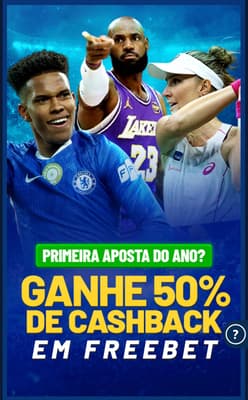 Captura de tela da promoção que concede cashback em apostas esportivas na Galeta Bet.