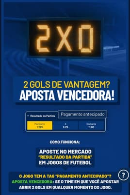 Captura de tela da promoção de Pagamento Antecipado na Galera Bet.