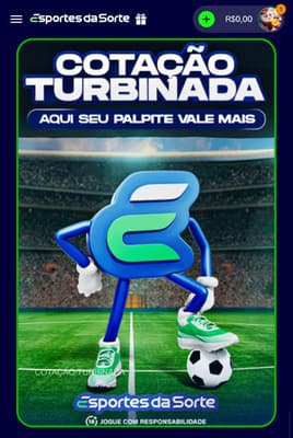 Captura de tela da promoção Cotação Turninada, que não precisa do promo code Esportes da Sorte para ser ativada.