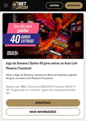 Captura de tela do bônus da BetMGM Jogo da Semana.