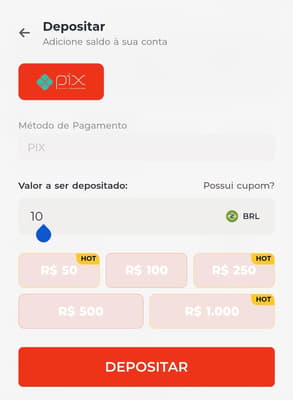 Captura de tela de uma das etapas de depósito na bateubet.