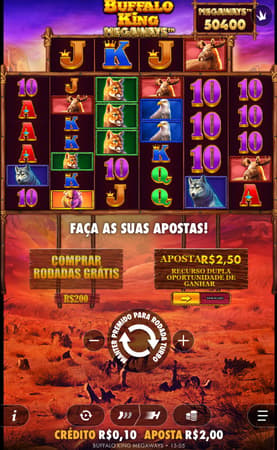 Captura de tela do jogo Buffalo King Megaways na Novibet.
