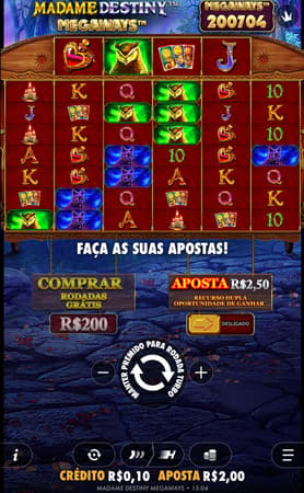 Captura de tela do slot Madame Destiny Megaways na Sportingbet.