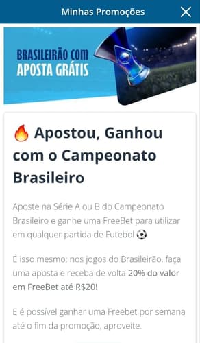 Sportingbet bônus de apostas grátis no Brasileirão