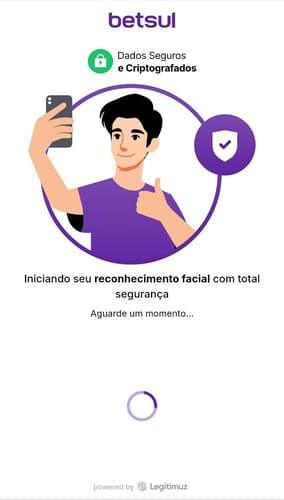 Verificação de identidade com reconhecimento facial na Betsul