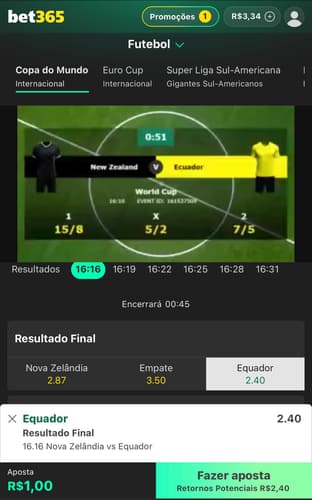 Captura de tela mostra como apostar no futebol virtual bet365.
