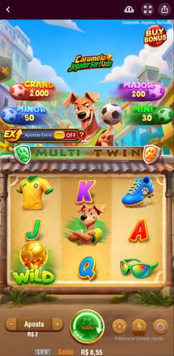 Captura de tela do Lucky Caramelo na Superbet.