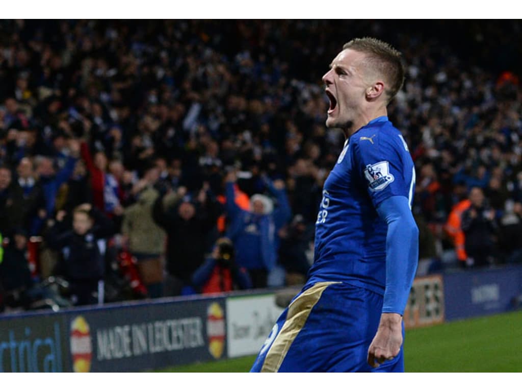 Vardy faz história no Inglês, mas Leicester fica no empate com United -  Lance!