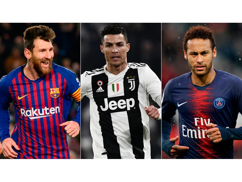 Lista de atletas mais bem pagos do mundo tem Messi, Neymar e CR7