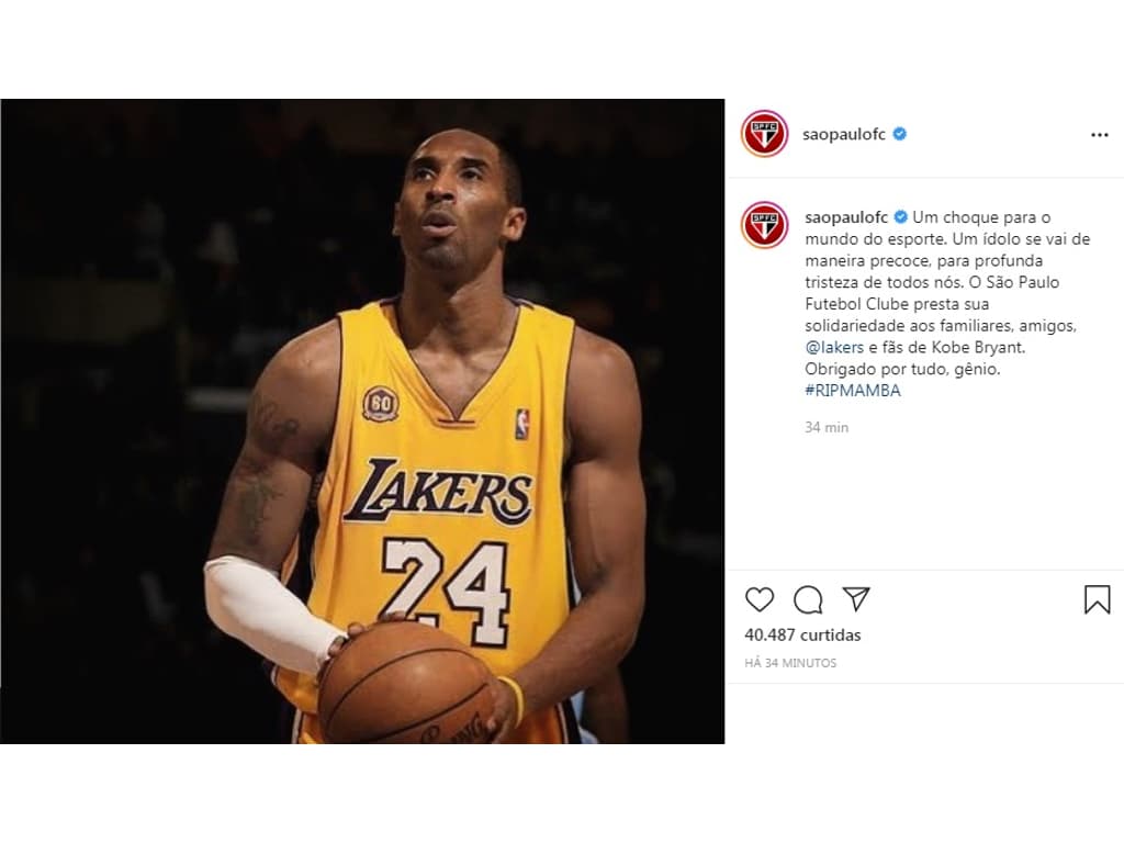 Astro do basquete, Kobe Bryant morre após queda de helicóptero 