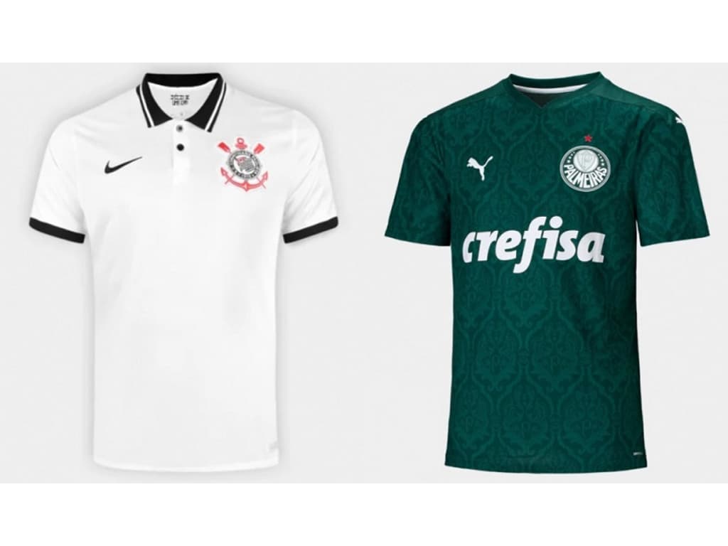 Venda de camisas de Corinthians e Palmeiras cresce na semana do