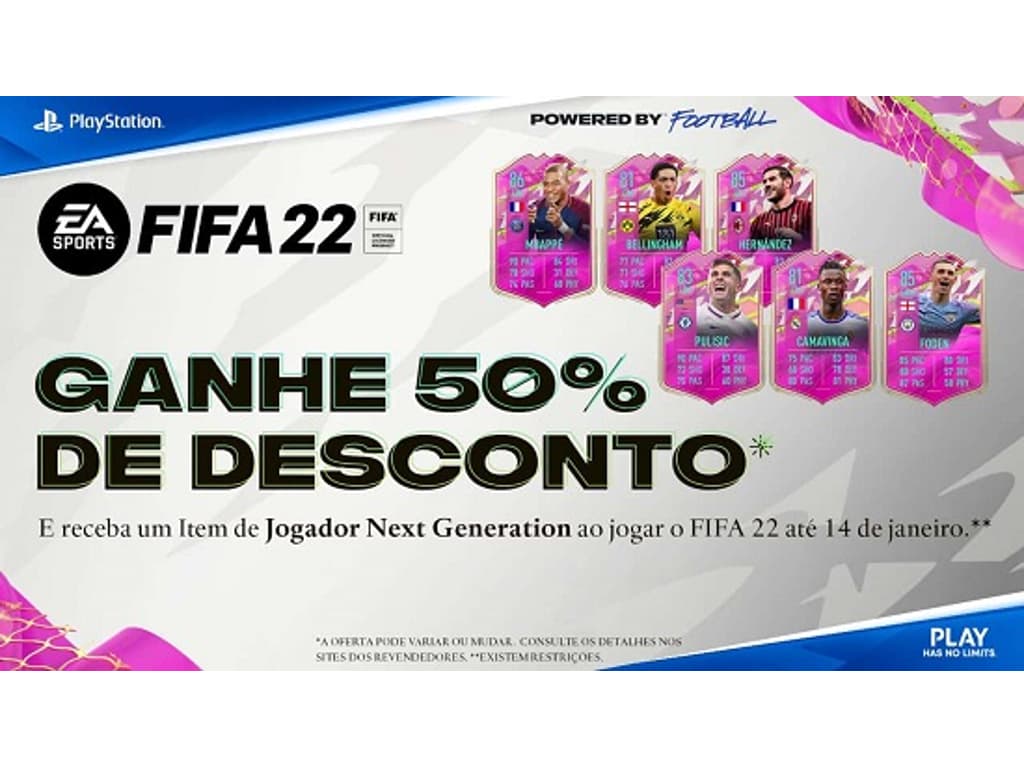 COMPRE O FIFA 22 COM DESCONTO E PELA METADE DO PREÇO 