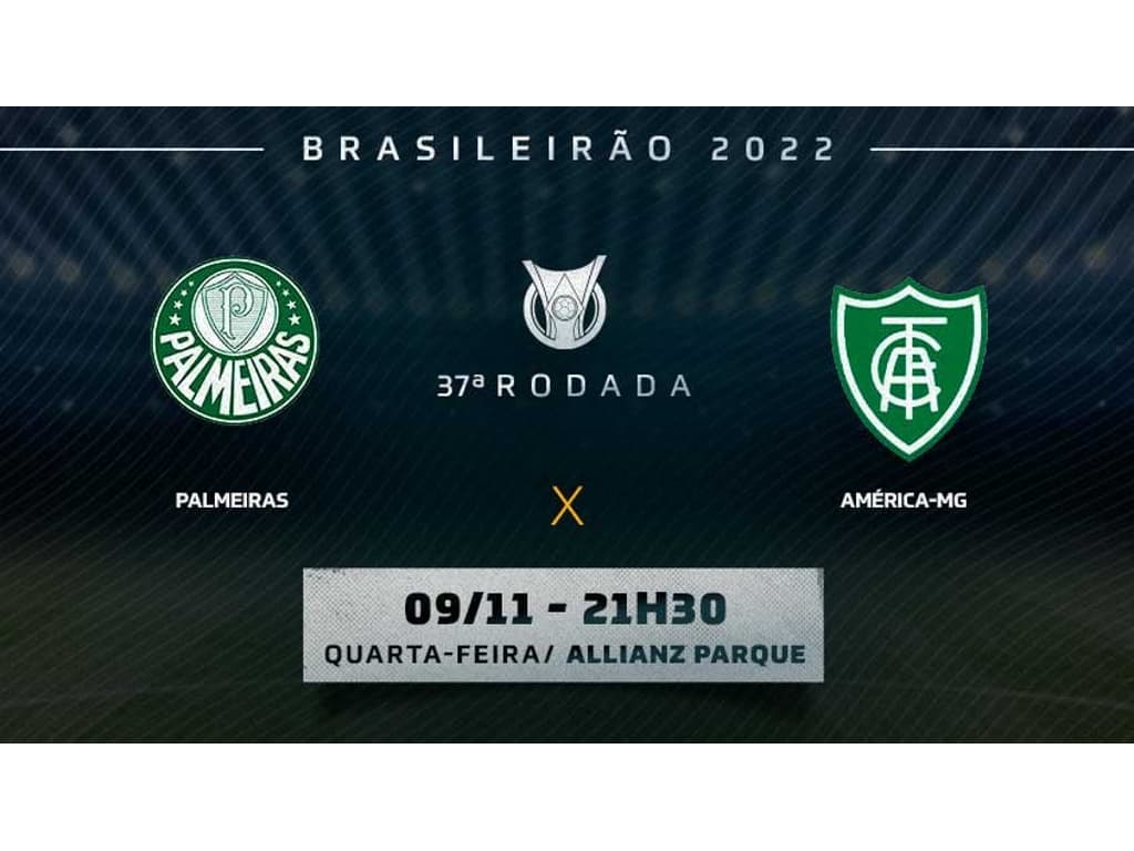 Assista ao jogo América-MG x Palmeiras hoje (21/07) pelo Brasileirão