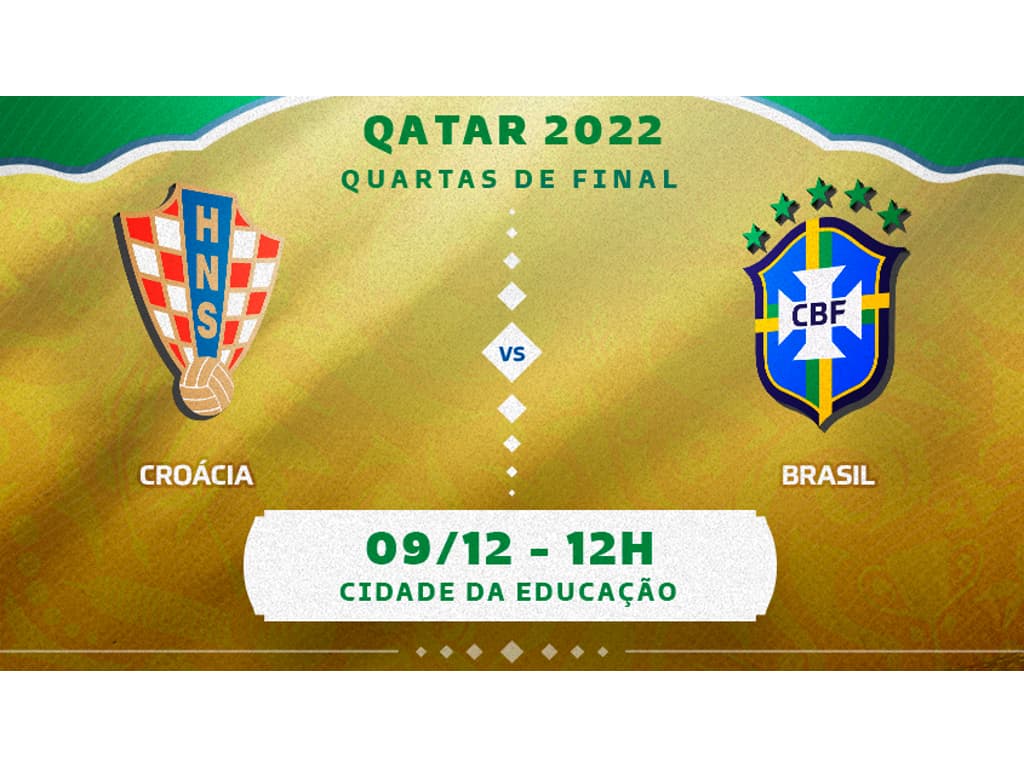 Croácia x Brasil: data, horário e local das quartas de final da