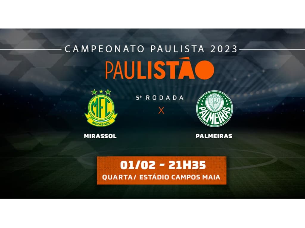 Mirassol x Palmeiras ao vivo: onde assistir, escalação provável e