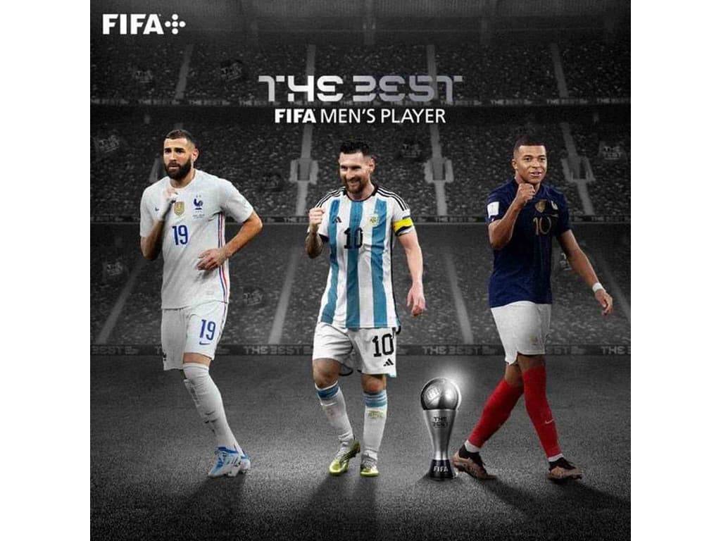 Fifa indica Messi, Benzema e Mbappé como finalistas para prêmio