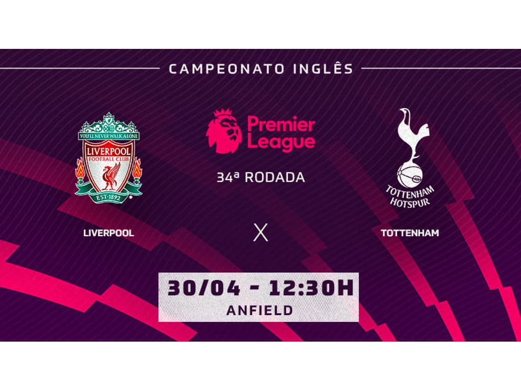 Liverpool x Tottenham ao vivo e online, onde assistir, que horas é