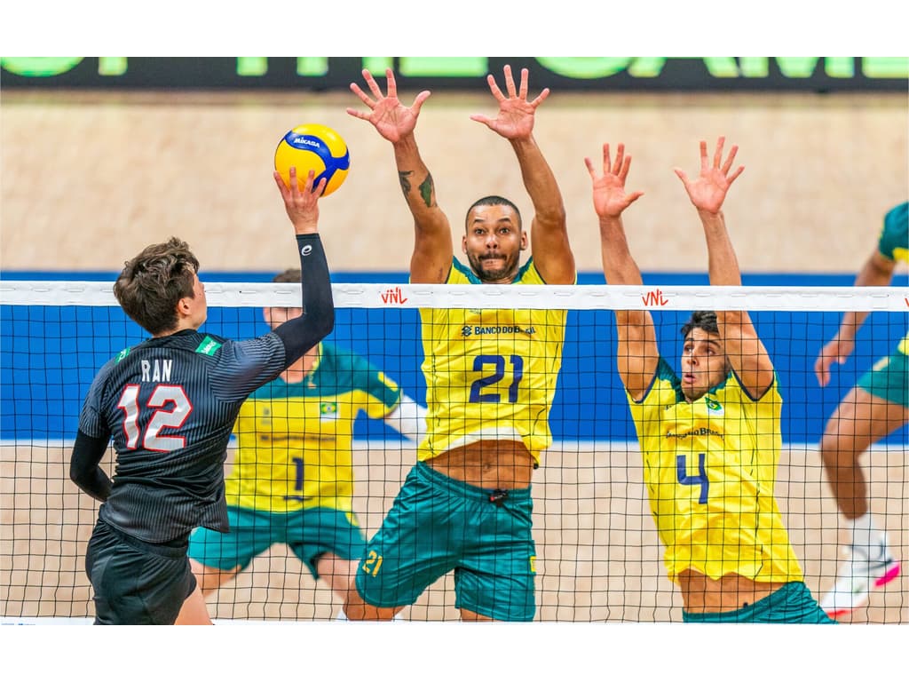 Liga das Nações: No tie-break, Brasil é derrotado pelo Canadá no vôlei