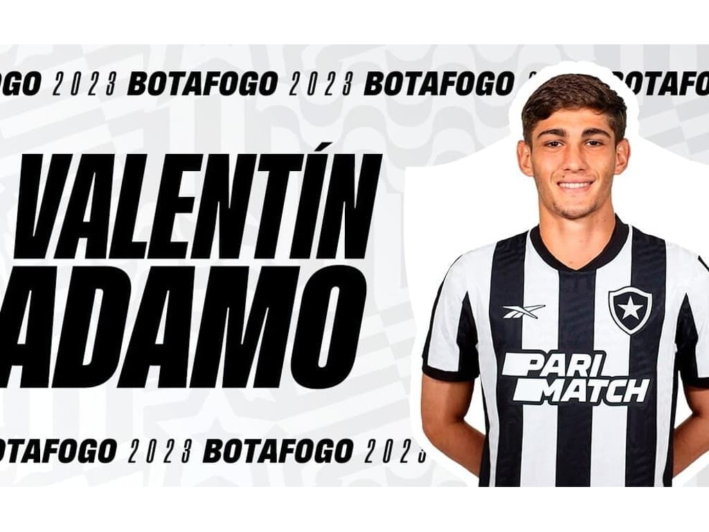 Com direito a número da sorte, Valentín Adamo é apresentado e fala em  'salto' na sua carreira ao chegar ao Botafogo - Lance!