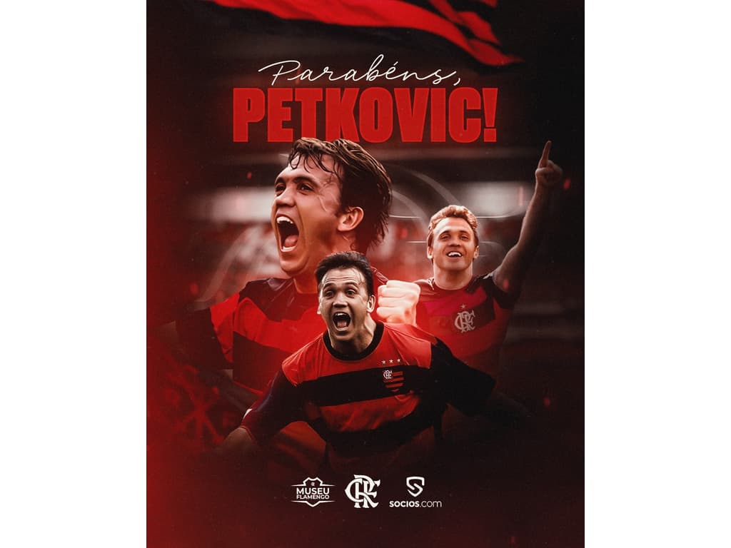 Flamengo homenageia o ídolo Petkovic, que completa 51 anos neste domingo