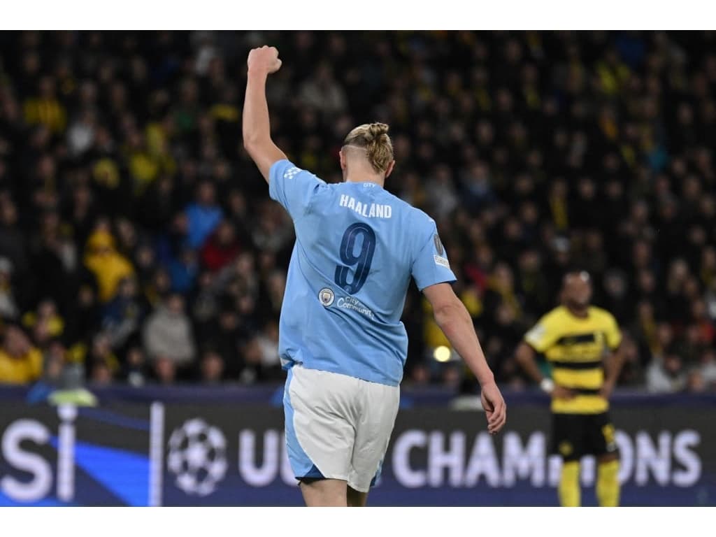 City bate Young Boys com dois de Haaland e PSG derrota o Milan na Champions