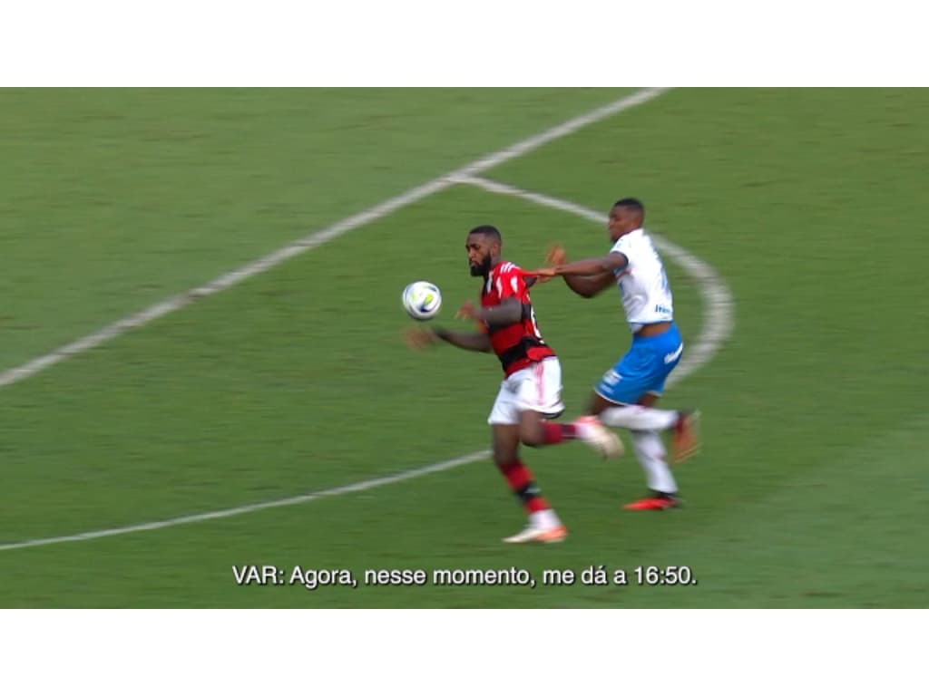 Flamengo x Bahia: CBF divulga áudio do VAR sobre pênalti em Bruno Henrique