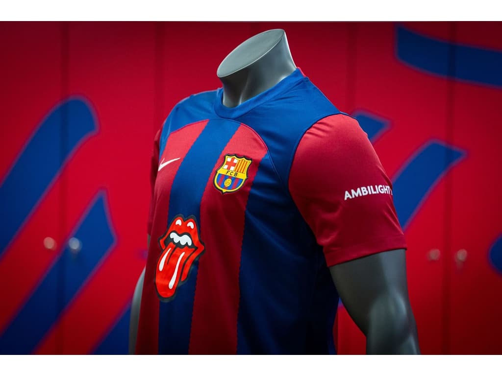 Barça confirma Rolling Stones como patrocinador da camisa contra o Real