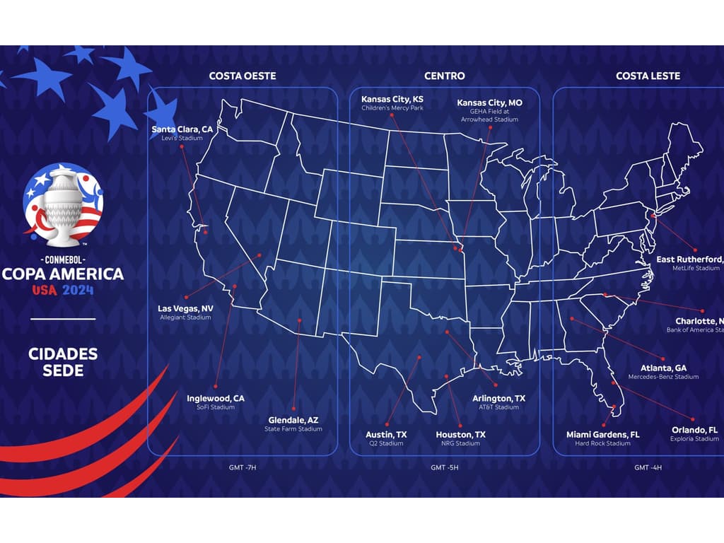 Onde será possível assistir aos jogos da Copa América de 2024?