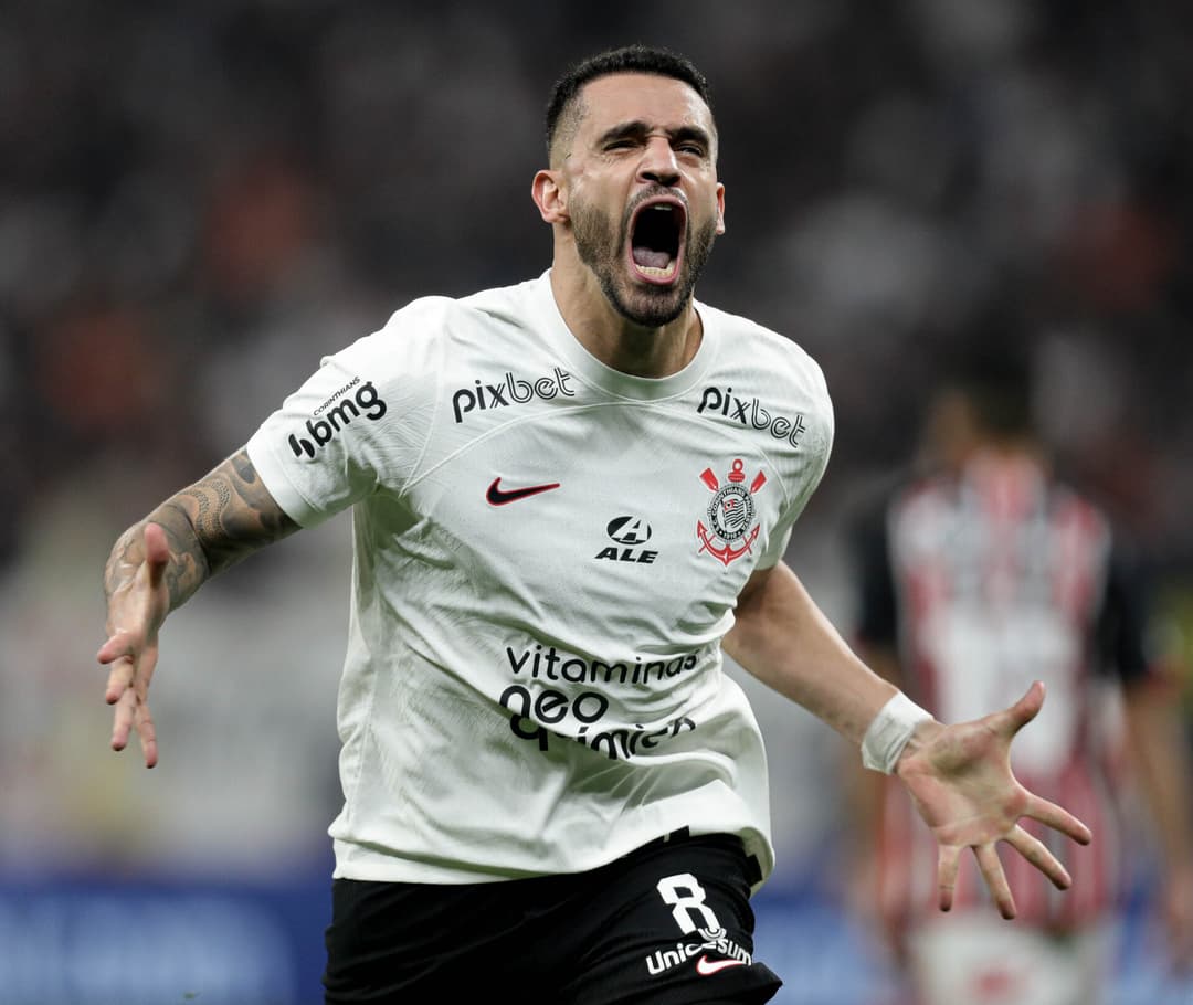 Aproveitamento Renato Augusto pelo Corinthians em 2023 - gol contra o São Paulo pela Copa do Brasil
