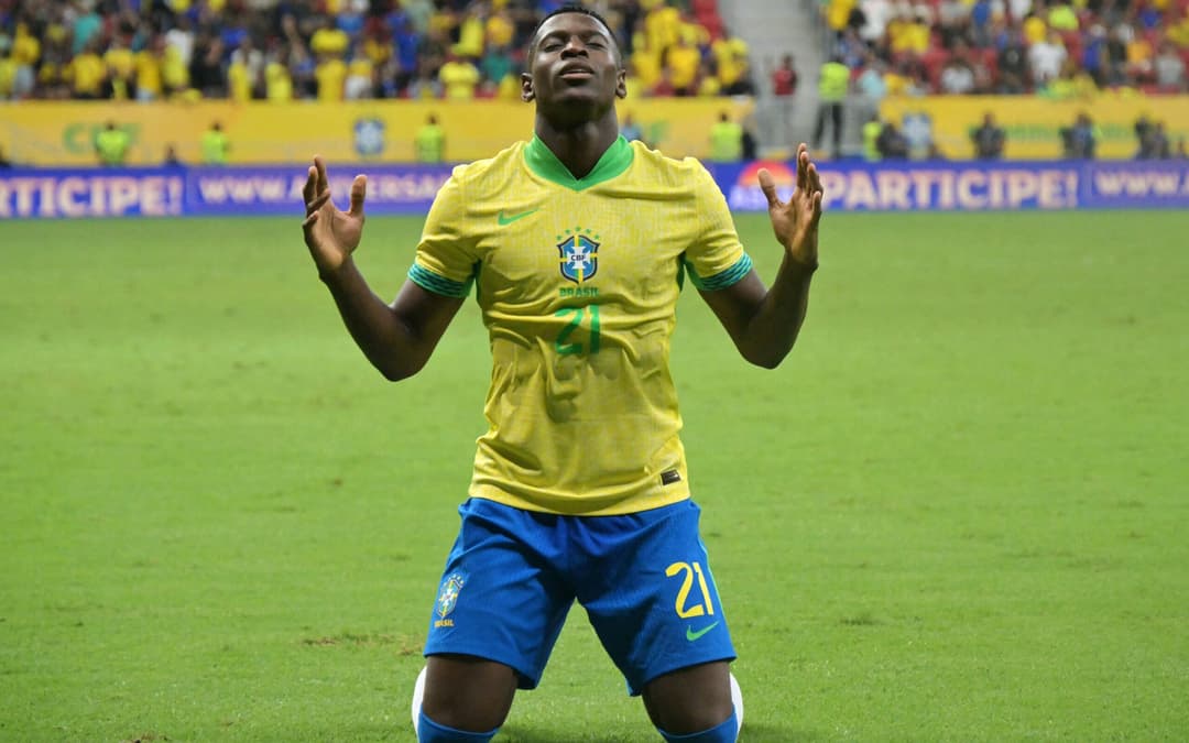 Luiz Henrique comemora gol marcado pelo Brasil contra o Peru nas Eliminatorias da Copa do Mundo scaled aspect ratio 512 320