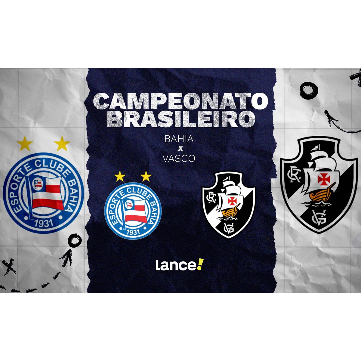 Imagem ilustrativa sobre Bomba no Brasileirão! Bahia e Vasco entram em campo e isso vai mudar tudo na classificação