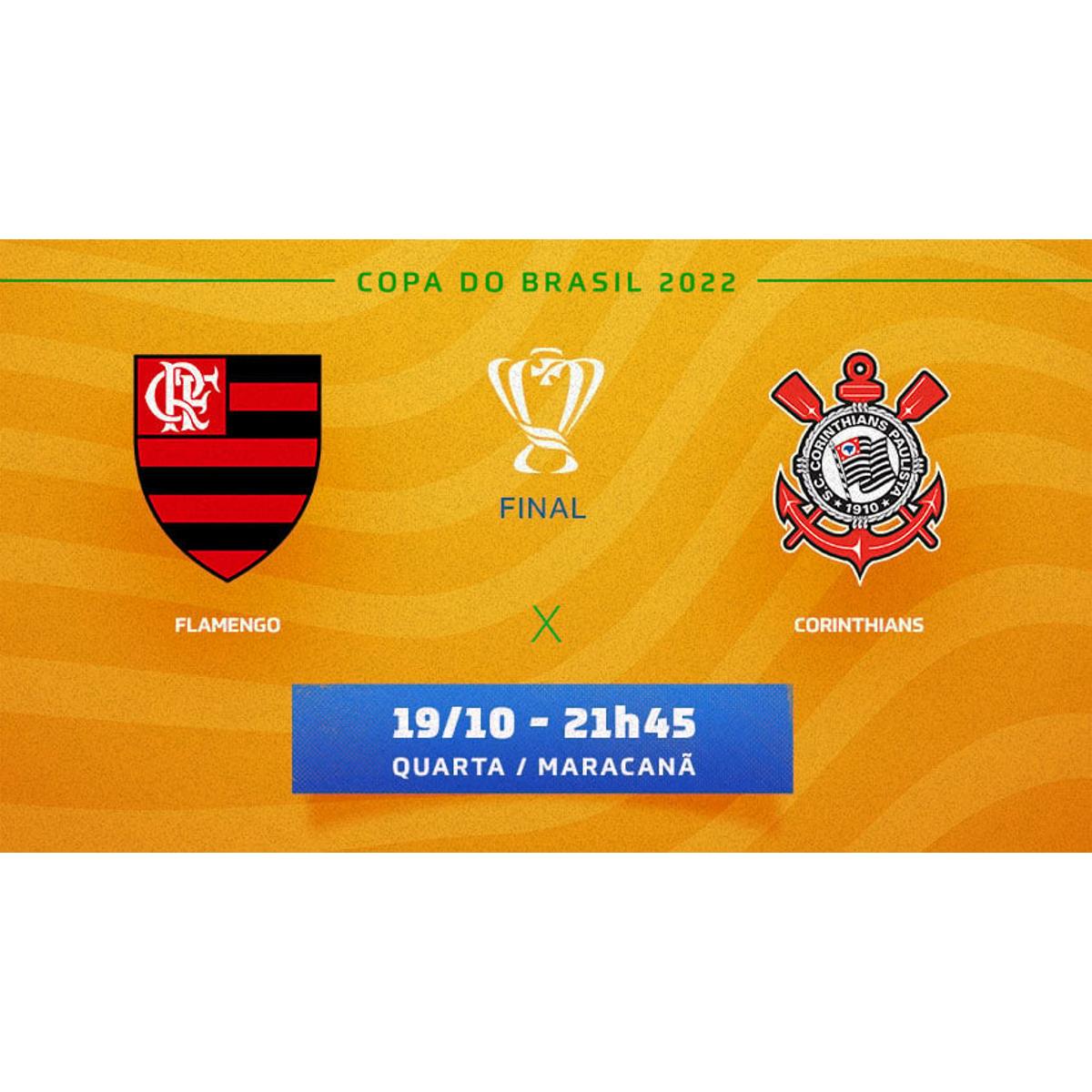 FINAL Copa do Brasil: Ingressos para Flamengo X Corinthians (19/10, Maracanã )