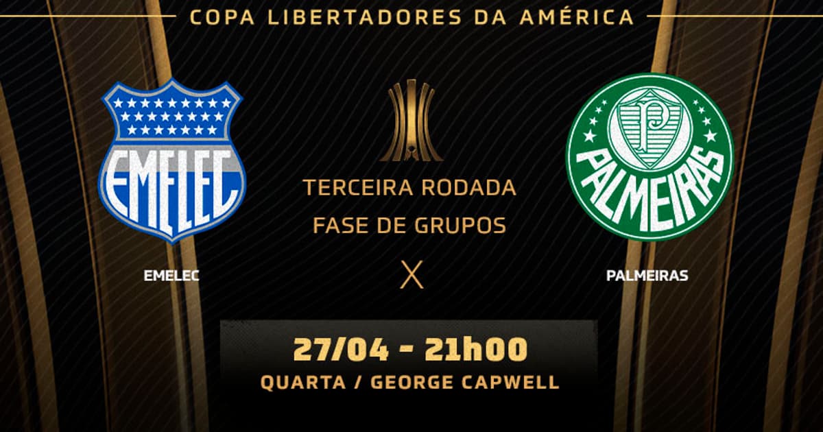 Imagem ilustrativa sobre Palmeiras leva Emelec para casa enquanto o clube sul-americano lança nova terceira camisa adidas 2026-27