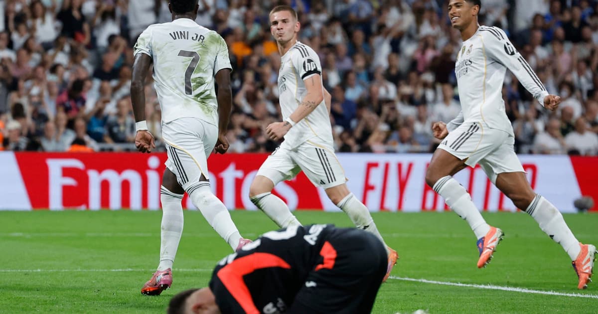 Saiba o que Vini Jr disse na comemoração de gol em Real Madrid x Villarreal
