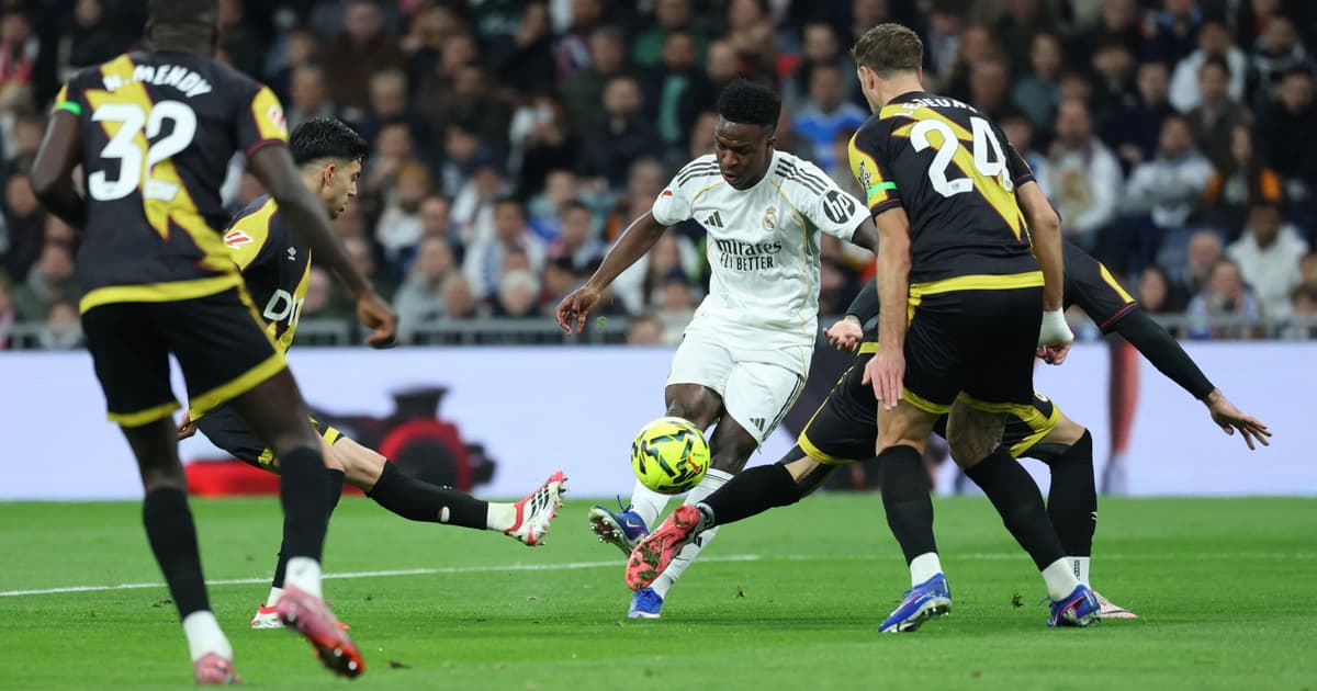 Gol de Vini Jr em vitória do Real Madrid repercute: 'Proibido'