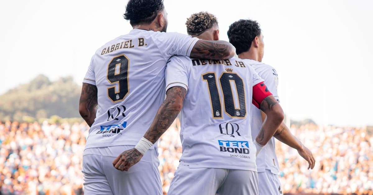 Dupla Neymar-Gabigol não embala, e Santos continua sem decolar no Brasileirão