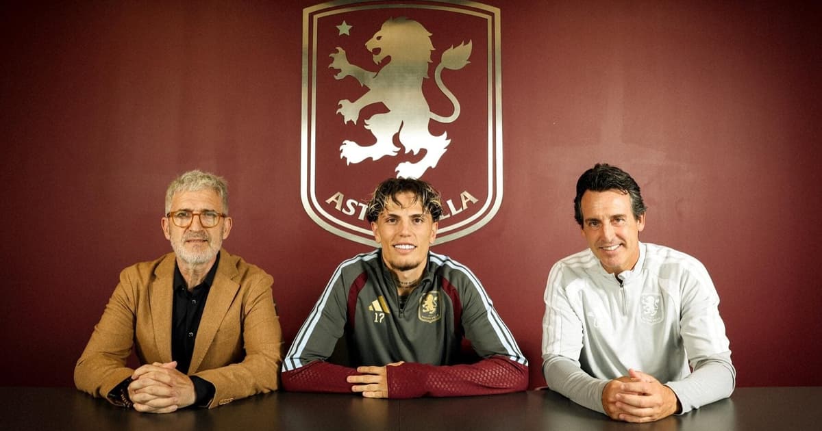 Sem espaço no Chelsea, Garnacho é anunciado pelo Aston Villa