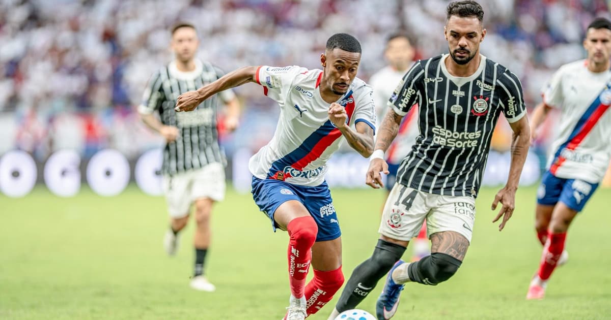 Em jogo quente, Bahia e Corinthians empatam pelo Brasileirão